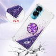 thumbnail image 3 of Funda para Honor 90 Lite 5G con Brillo Líquido Flotante, Purpurina, Parachoques y Anillo Giratorio Soporte, 3 of 5