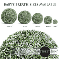 thumbnail image 4 of 3rd Street Inn 21" XXL Baby's Breath Indoor/Outdoor Artificial Topiary Ball - 1 Pack, 4 of 5
