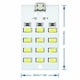 thumbnail image 3 of 3 uds. Panel de iluminación LED 12 cuentas 5730 SMD luz 430mA 470mA (12 bits) blanco, 3 of 3