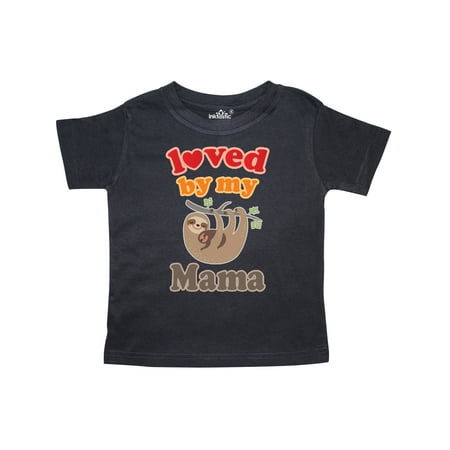 

Inktastic Mama Loves Me Baby Sloth Gift Toddler Boy or Toddler Girl T-Shirt