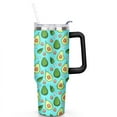 thumbnail image 2 of Avocado 40oz Stainless Steel Vacuum Insulated Tumbler with Lid and Straw for Water Iced Tea Coffee Smoothie and More, 2 of 5