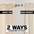 thumbnail image 2 of Quality Home Cotton Weave Textured Curtains, 2 of 5
