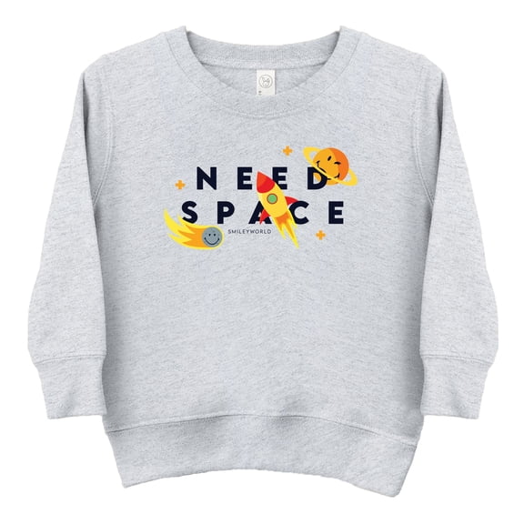 SmileyWorld Need Space - Toddler Graphic Sweatshirt