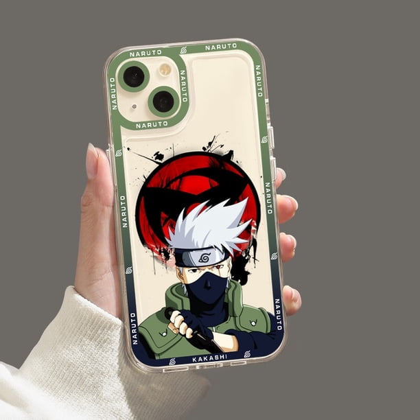TOYS Anime Naruto Itachi Sasuke Kakashi OROCHIMARU Phone Case for iPhone 11 12 13 Mini 14 Pro Max transparent shellFor iphone 13mini Gao Jinjia LED