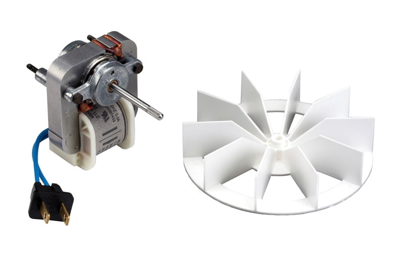 Universal Electric Fan Motor Kit Blower Wheels 1/4" Shaft Bathroom Exhaust Vent 