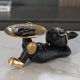 thumbnail image 4 of Estatua de con bandeja, adorno para perro con bandeja, figura de perro ligera de escritorio con bandeja para comedor, cafetería, vacaciones, Negro Soledad Estatua de resina con bandeja, 4 of 10