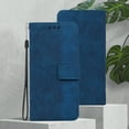 thumbnail image 5 of Wallet Phone Case Cover Compatible with iPhone 15 Plus, Vintage for Men Business Embossed PU Leather Flip Protective Case with Wrist Strap Kickstand for Apple iPhone 15 Plus 6.7 inch,Blue, 5 of 7