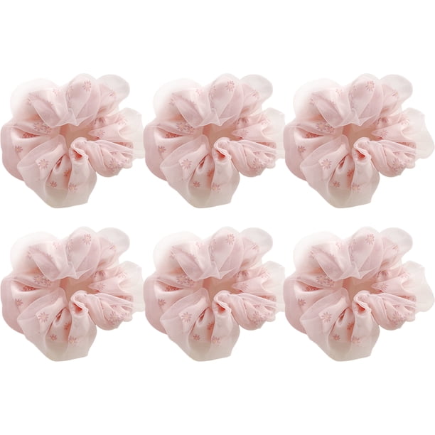1 pieza de bola de malla de estilo simple, círculo para el cabello, flor de cabeza grande, accesorios para el cabello