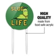 thumbnail image 6 of Acrylic Slug Life Funny Humor Cake Topper Party Decoration for Wedding Anniversary Birthday Graduation, 6 of 7