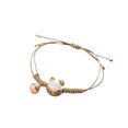 thumbnail image 2 of 1pc Cat Braided Bracelet Hand-knitted Kitten Hand String for Friends Kids (Green), 2 of 9