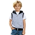 thumbnail image 3 of Liyamei Kids Zip Up Sleeveless Vest for Fall Casual Outerwear Layering Size 11-12 Years, 3 of 6