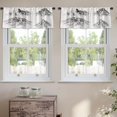 thumbnail image 2 of LALILO Kitchen Curtain Valance Mountain Mountain Rod Pocket Window Curtain 52"x 18" Set of 2, 2 of 7