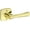 Non-Lacquered Brass, variant on Baldwin HDWYNSFR031 Wyndcliff Non-Turning One-Sided Dummy Door Lever - Brass