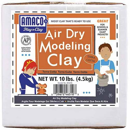 Amaco Air Dry Modeling Clay, 10 lbs., Terra-Cotta