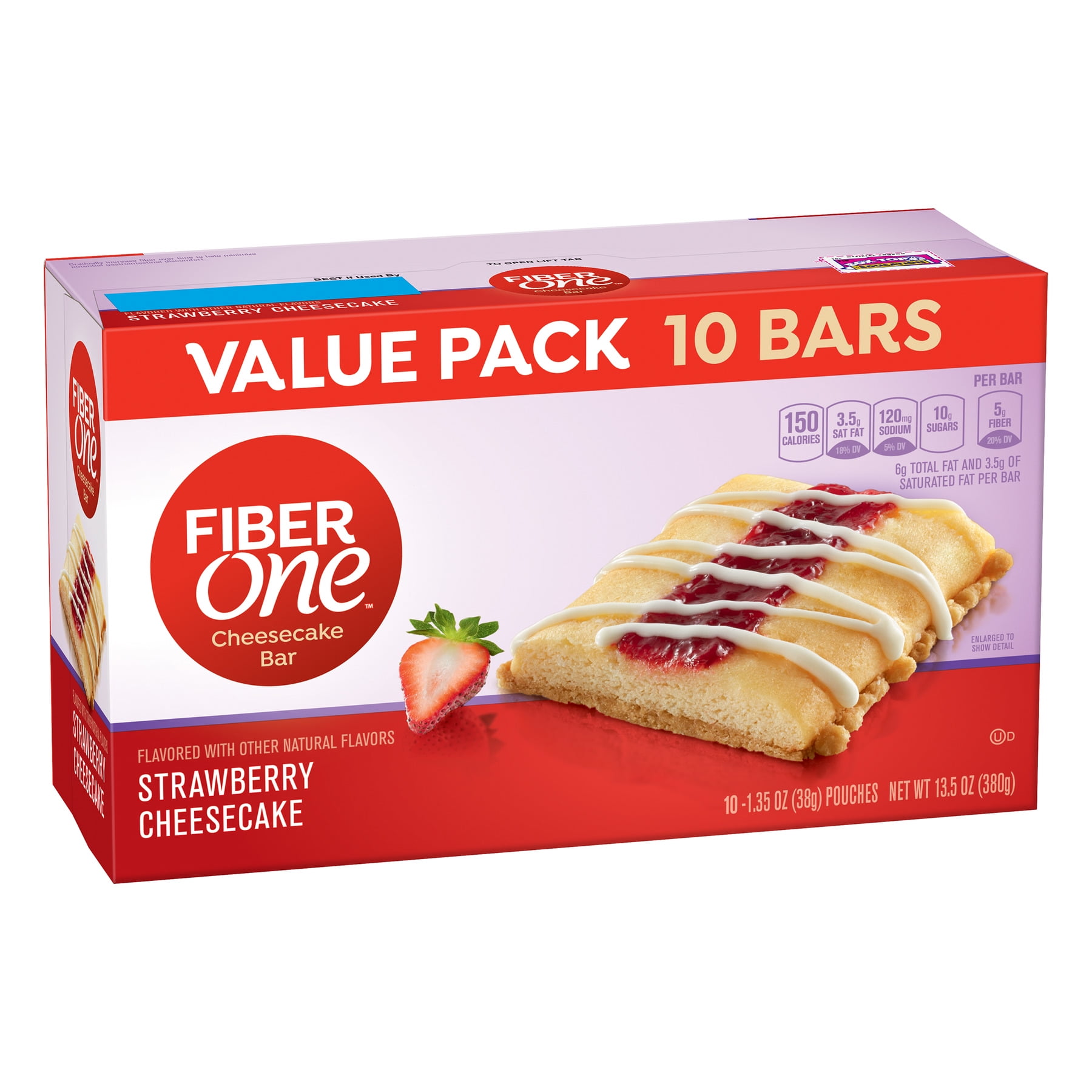 Fiber One Strawberry Cheesecake Bar Value Pack, 13.5 oz