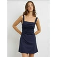 thumbnail image 4 of Ruched Square-Neck Mini Dress, 4 of 5