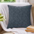 thumbnail image 3 of Navy Blue Plaid Pillow Covers 16x16 Set of 2, Farmhouse Buffalo Checkered Gingham Throw Pillow Covers Decorative Couch Cushion Cover, Microfiber Soft Square Pillowcases for Bedroom Living Room Sofa, 3 of 9