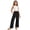 C170-Black, variant on Staki Girl's Wide Leg Casual Linen Pants Elastic High Waisted Long Loose Trousers 4-14 Years,9-10 Years