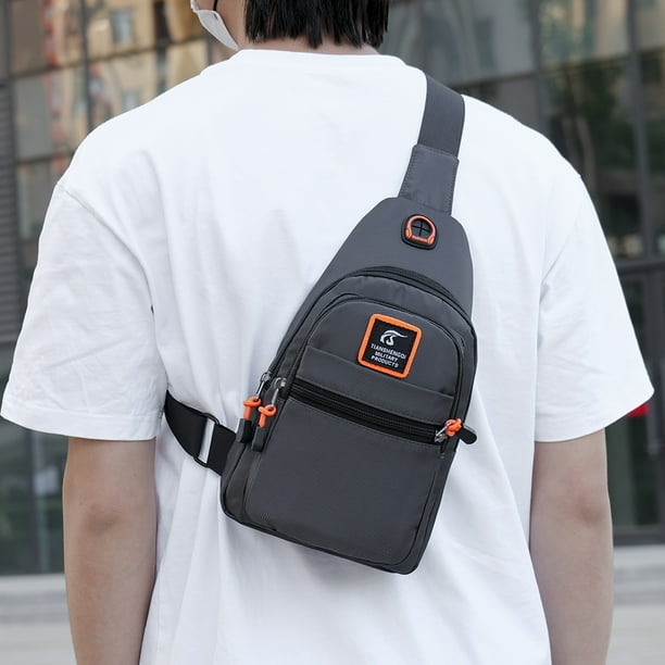 Rinoneras de pecho para hombre rinonera de tela Oxford de gran capacidad bolsas impermeables para telefono Bodega Aurrera en linea