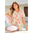 thumbnail image 2 of Roaman's Women's Plus Size Ultimate Cotton Crewneck Short Sleeve Swing Tee, 2 of 6