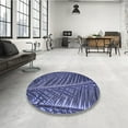thumbnail image 3 of Ahgly Company Indoor Square Patterned Medium Slate Blue Area Rugs, 8' Square, 3 of 6