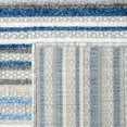 thumbnail image 4 of SAFAVIEH Cabana Fedelma Striped Indoor/Outdoor Area Rug, Grey/Blue, 6'7" x 9', 4 of 5