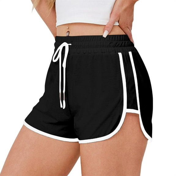 Gym Shorts Women Sevevn Women's Sports Pocket Casual Running Drawstring Loose Fitness Pants Shorts Womens Shorts Casual