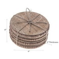 thumbnail image 3 of Set Of 4 Natural Beaded Round Coasters, 3 of 3