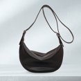 thumbnail image 2 of Bolso Hombro Con Forma Media para Mujer Bolso Diario Con Correa Ajustable para Mujer (negro), 2 of 7