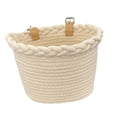 thumbnail image 4 of Cesta de bicicleta portátil, diseño liviano, construcción duradera, cesta delantera, Blanco lechoso, 4 of 9