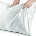 thumbnail image 5 of Unique Bargains 1-Pack 19 Momme Natural Silk Pillowcase, Standard, Silver, 5 of 8