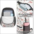 thumbnail image 4 of Dinosaur and Bone White Pattern 17" School Backpacks for Teens,Waterproof Oxford Fabric,S-Shape Padded Straps for School,Travel,Hiking,Camping, 4 of 6