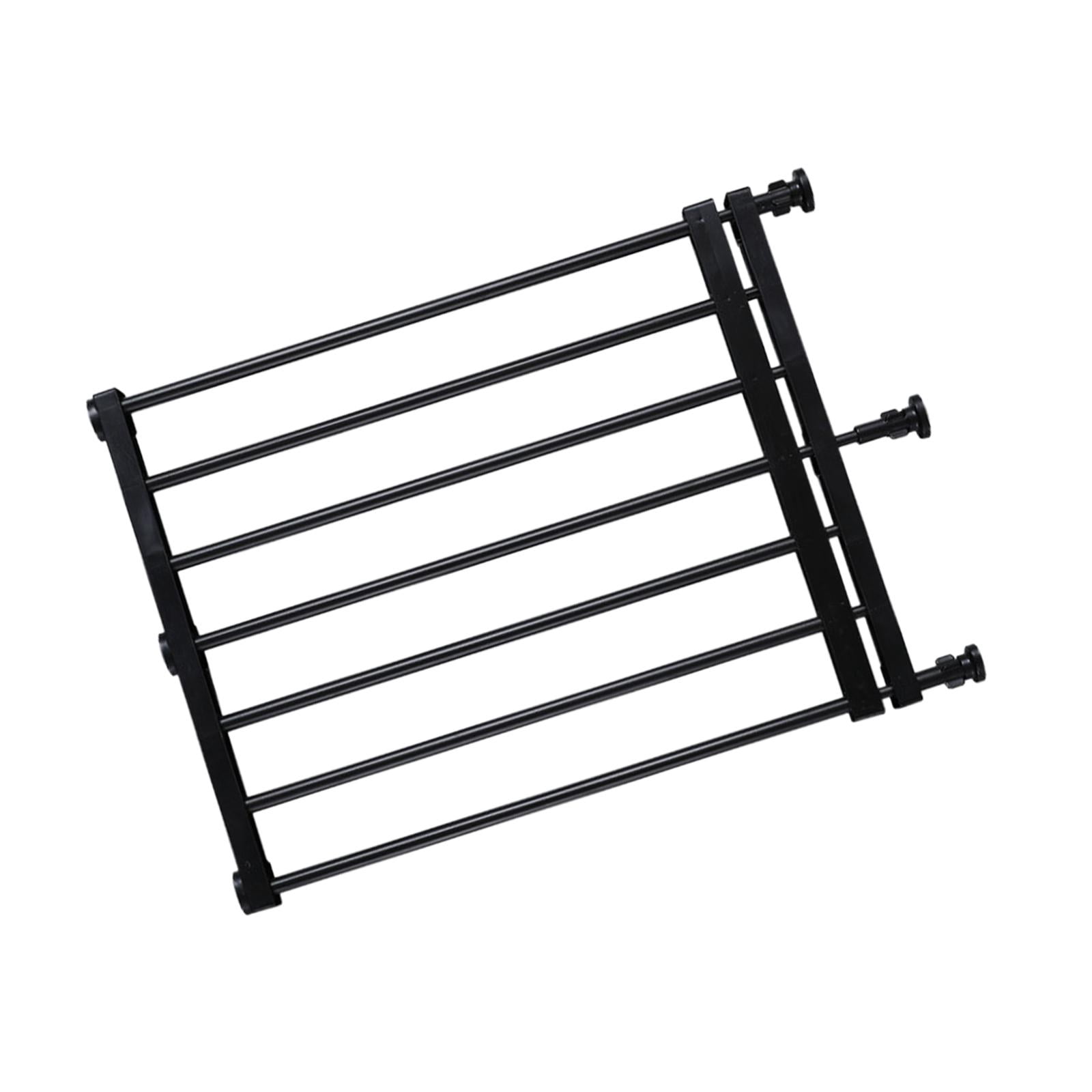 Pet Fence Retractable Dog Gate Pet Supplies Walk through Screen Door Portable Expandable Gate Puppy Fence Gate for Garden Doorway Stairs 39to60cmx42cm Black