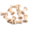 thumbnail image 4 of 24Pcs Wooden Empty Thread Spools Large Unfinished Wood Spools Wire Weaving Bobbins for Arts Crafts Cord Roll, 4 of 7