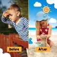 thumbnail image 2 of Protective Baby Bucket Sun Hat With UPF 50+ Protection Adjustable Infant Summer Beach Hats For Boy & Girl Breathable Toddler Swim Pool Play Sunhat With Wide Brim 12-24 Months Light Blue S, 50 CM, 2 of 5