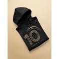 thumbnail image 3 of Celebrating Anniersary 10 Hoodie Men -Image by Shutterstock, Male 3X-Large, 3 of 4