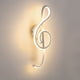 thumbnail image 5 of Lámpara de pared con nota musical LED, luz nocturna en espiral para cabecera (luz cálida) (blanco) Ehuebsd  Para estrenar, 5 of 8
