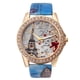 thumbnail image 1 of Reloj de cuarzo para mujer, relojes para mujer, moda para mujer, cristal dorado, cuero, analógico, reloj de pulsera de cuarzo, el reloj, 1 of 3