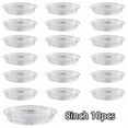 thumbnail image 1 of 10 Pcs Garden Plant Saucer Drip Tray Round Pot Base Clear Snack Container PET, 1 of 10