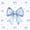 Blue White, variant on Meiyoeat Cute Bow Print Twin Sheets 3pcs, Watercolor Gingham Pattern Bedding, Pink White