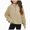 H304-Khaki, variant on TOWED22 Girls Half Zip Up Sweatshirt Long Sleeve Cropped Pullover Sweatshirt Fall Cute Clothes for Girls Fashion Winter Sweatshirts,C