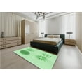 thumbnail image 4 of Ahgly Company Indoor Rectangle Patterned Light Green Area Rugs, 2' x 3', 4 of 6