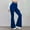 Blue, variant on SwiftWear Women's Flared Yoga Leggings | High-Waisted Elastic Tummy Control | Solid Color Comfy Stretch Pants for Gym, Workout & Daily Wear