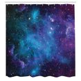 thumbnail image 3 of Ambesonne Nebula Shower Curtain, Galaxy Stars in Space, 69"Wx84"L, Navy Purple, 3 of 5
