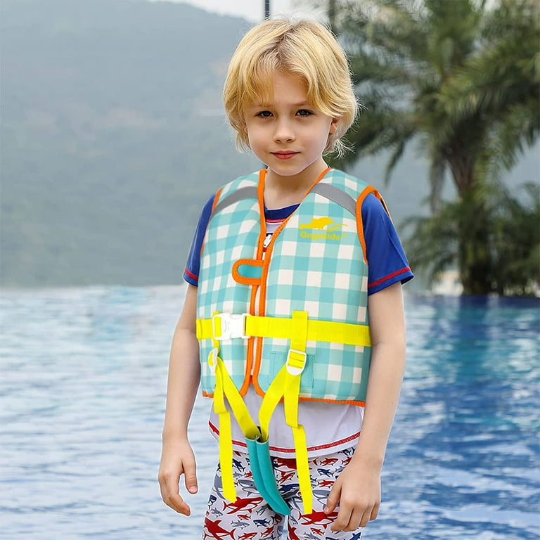 Children Swimming Vest Inflatable Life Vest for 1-13 Age Childs