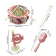 thumbnail image 3 of Danhjin Baby Musical Toys, Musical Toy Set with Hand Pat Drum Rattle and Trumpet, Early Learning Percussion Instrument for Infants Safe ABS Plastic, Christmas Gifts for Newborn Boys and Girls, 3 of 6