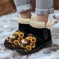 thumbnail image 3 of Whosucclay Flannel Womens and Girl Snow Boots Ankle Booties Waterproof Winter Boots Slip on Fashion Boots No Slip Boots, 3 of 6