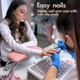 thumbnail image 5 of Sorreni Reposabrazos para Nails Tech - Reposabrazos de uñas antideslizante, soporte de mano de manicura desmontable, Reposabrazos Para Manicura (rosa), 5 of 5