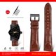 thumbnail image 3 of Correa de piel de becerro de 21 x 18 mm para reloj Hamilton Adventure Series H24515551 H24401731 Correa de piel de vaca con estampado de cocodrilo en diagonal, 3 of 5
