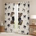 thumbnail image 2 of Feelyou Ribbon Blackout Curtains Set of 2 (52x84 Each), Monogrammed Z Window Curtains, 2 of 6